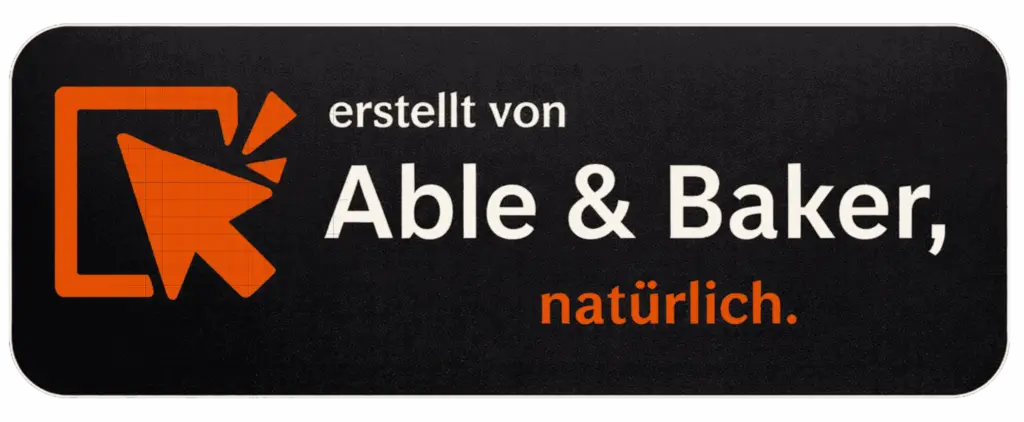 Webseite erstellt von Able & Baker GmbH